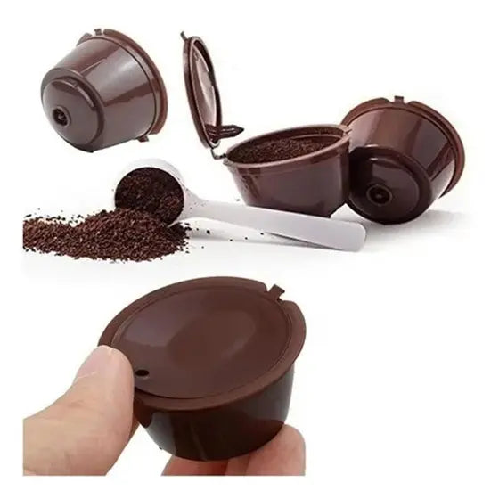 Kit 3 Cápsulas Reutilizáveis para Maquina de café Dolce Gusto+ brindes - (Edição Premium)) - sevenshopping