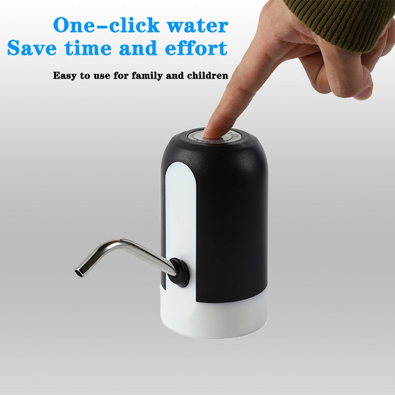 Bomba de garrafa de água de carregamento usb dispensador de água - sevenshopping