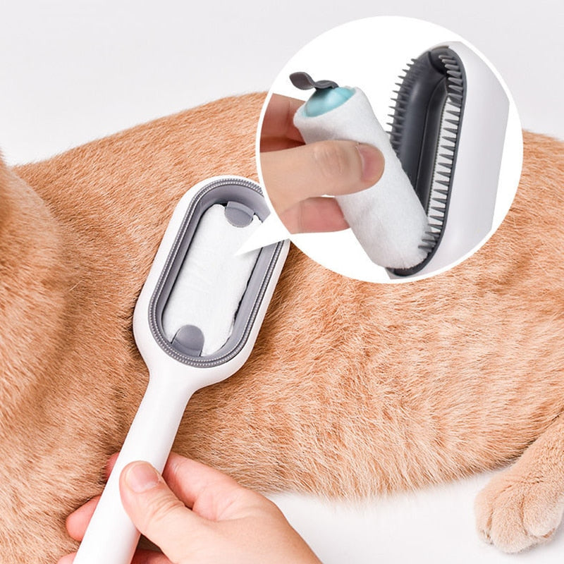 Escovas de remoção de pelos dupla face para gatos, cães. - sevenshopping